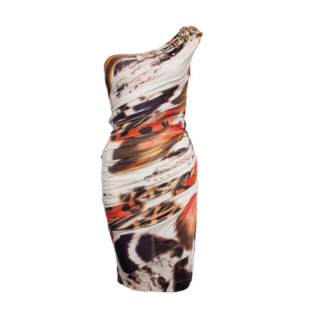 Blumarine Draped one shoulder dress